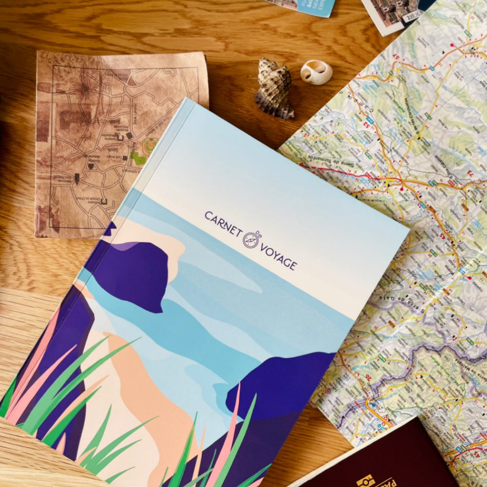 Cahier de voyage vintage avec couverture à main, livre de composition de  sort magique, journal de
