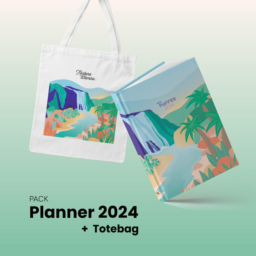 1 Planner 2024 + 1 totebag