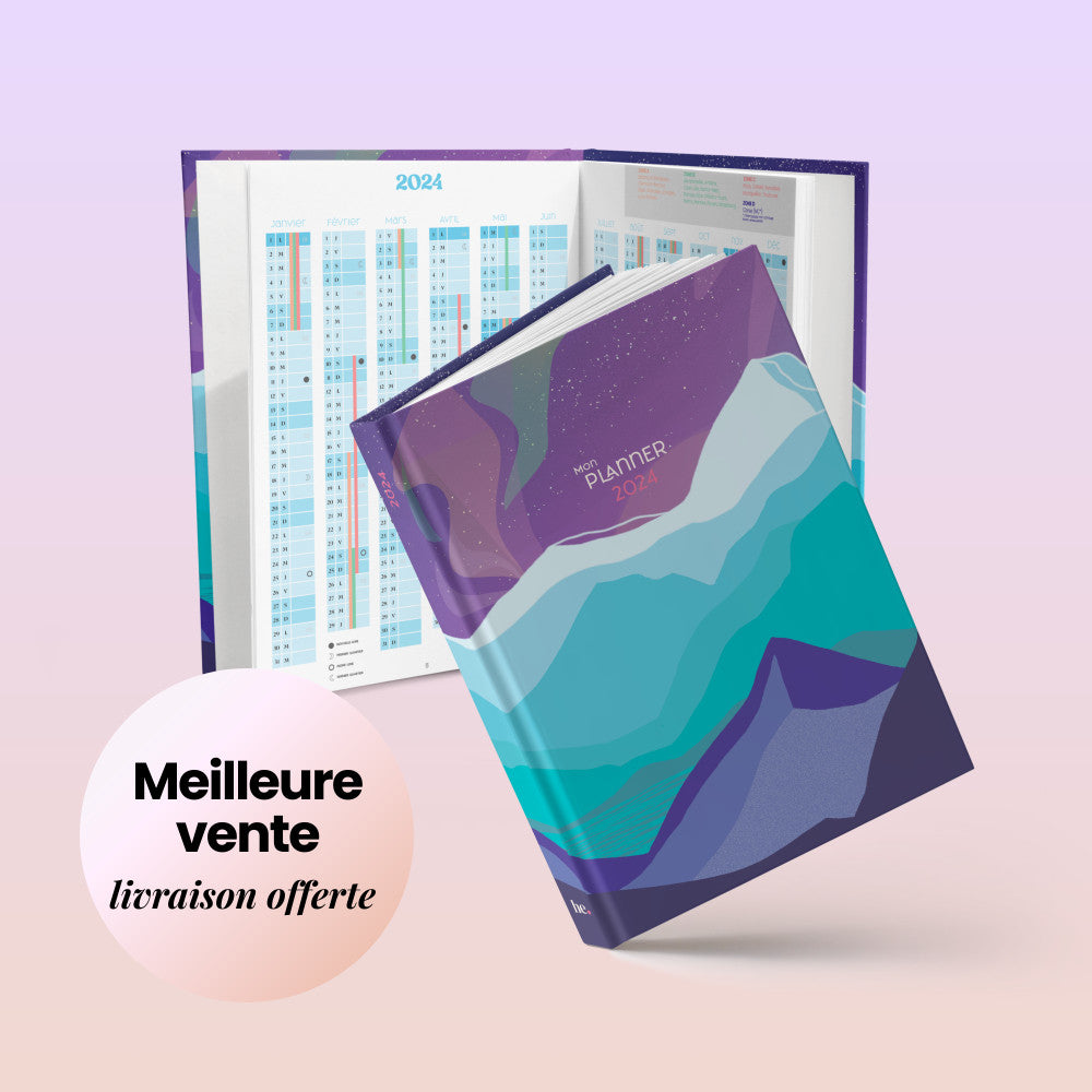 Agenda Planner 2024 - Pour vivre une année inspirante - par cap essentia